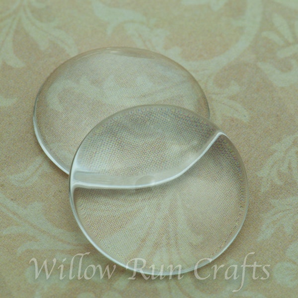 10 Pack 20mm Glass Circle Cabochons for earrings, pendants, ring blanks (09-11-670)