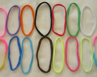 25 Stretch Nylon Chokers for your Bottle cap necklaces. Please Check Description for Colors available