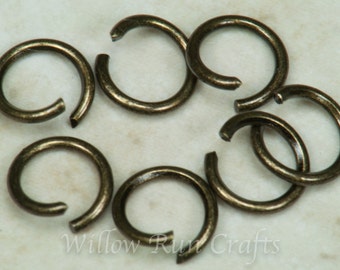 Antique Bronze 7mm Jump Rings, Pick Your Amount(07-24-490)