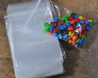 100 Reclosable 6x12 Transparent Plastic Zip Bags