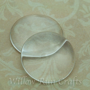 40 Pack 20mm Glass Circle Cabochons, 20mm (09-11-670)