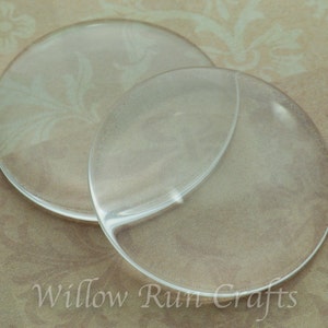 20 Pack 35mm Circle Glass Cabochons  (09-11-700)