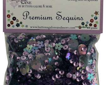 Lilac Mix Sequins from Buttons Galore and More Premium Sequins, 28 Lilac Lane