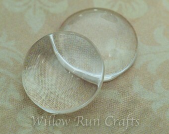 40 pcs 12mm Glass Circle Cabochons (09-11-640)