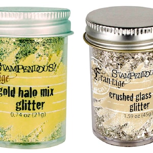 Stampendous Crush Glass Glitter, 4 Glitter Color Choices