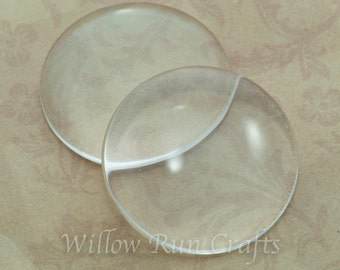 100 Pack 30mm Glass Circle Cabochons, 30mm Circle Glass (09-11-690)