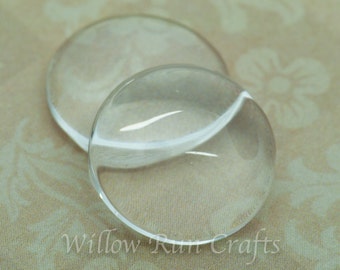 100 Pack 16mm Glass Circle Cabochon  (09-11-650)