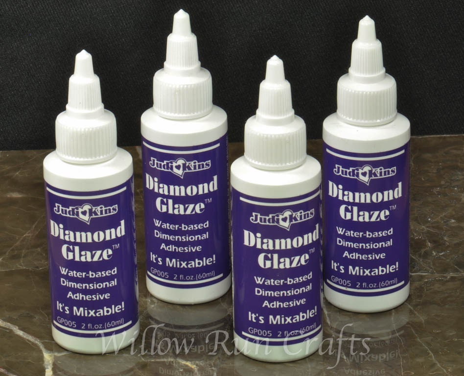 Judikins Diamond Glaze Dimensional Adhesive 2oz-Precision Tip 