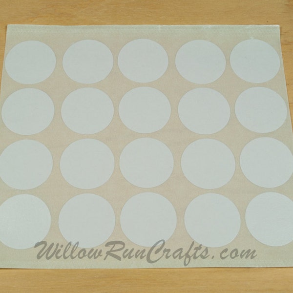 Stickers 1 inch Circle Double Sided Adhesive Stickers, Pendant Tray Stickers, Jewelry Stickers (01-15-100)