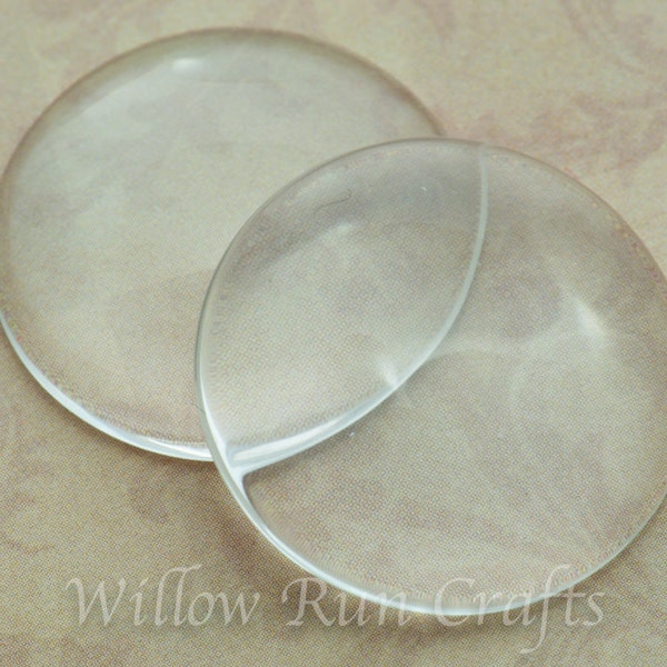 50 Pack 25mm Glass Circle Cabochon  (09-11-680)