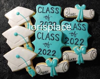 Graduation Cookies - 12 Cookies