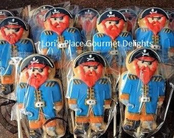 Pirate Cookies - Cookie Pops - 12 cookies