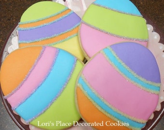 Easter Egg Cookies - 12 Cookies