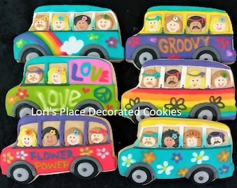 Hippie Van Cookies - 12 Cookies