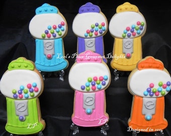 Gumball Machine Cookies - 12 Cookies