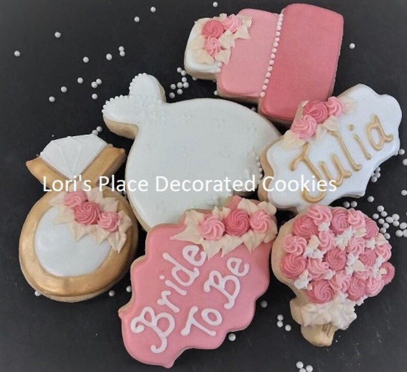 Bride to Be Cookies Bridal Shower Cookies 12 Cookies Etsy
