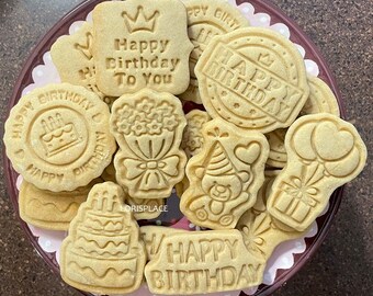 Birthday Imprint Cookies - 24 Cookies