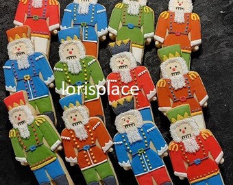 Reserved for Jill ----Nutcracker Cookies - Nutcracker Decorated Cookies - Christmas Cookies - 12 Cookies