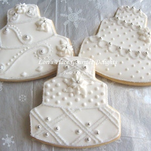 Wedding Cake Cookies Winter Wonderland 12 Cookies image 2