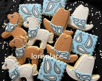 Cowgirl Cookies - Cowboy Cookies - 12 Cookies