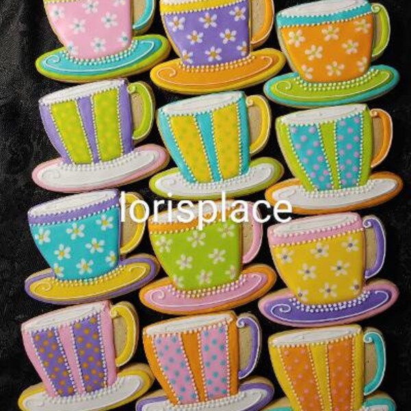 Teacup Cookies Etsy