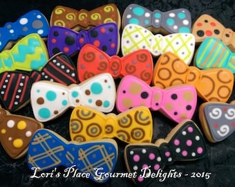 Bow Tie Cookies - 12 Cookies
