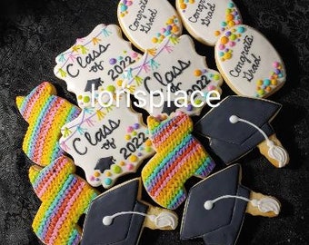Fiesta Graduation Cookies - 12 Cookies