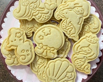 Mermaid and Under the Sea IMPRINT Cookies - 24 Cookies