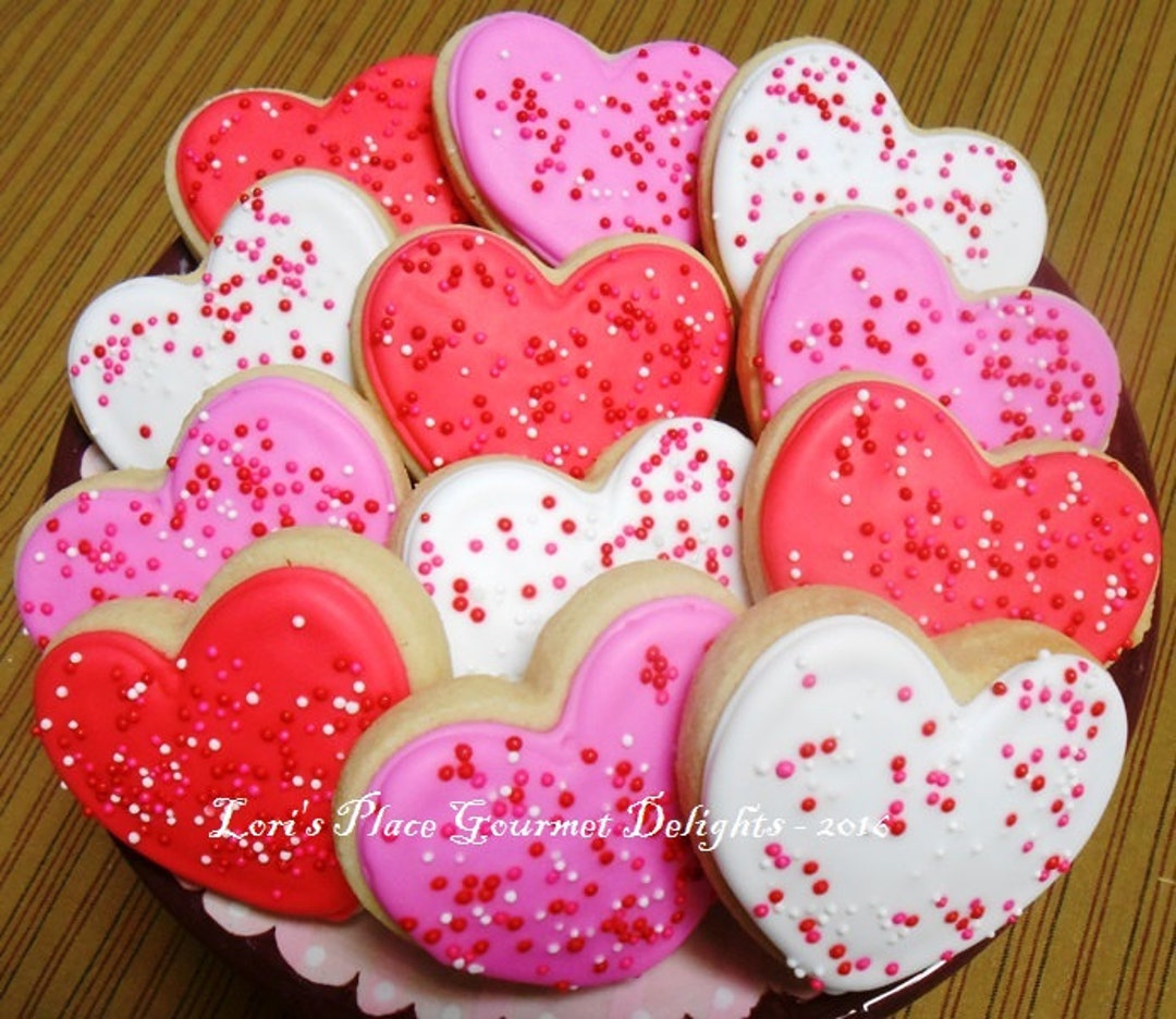 Valentines Day Cookies - Heart Cookies - Heart Valentines With ...
