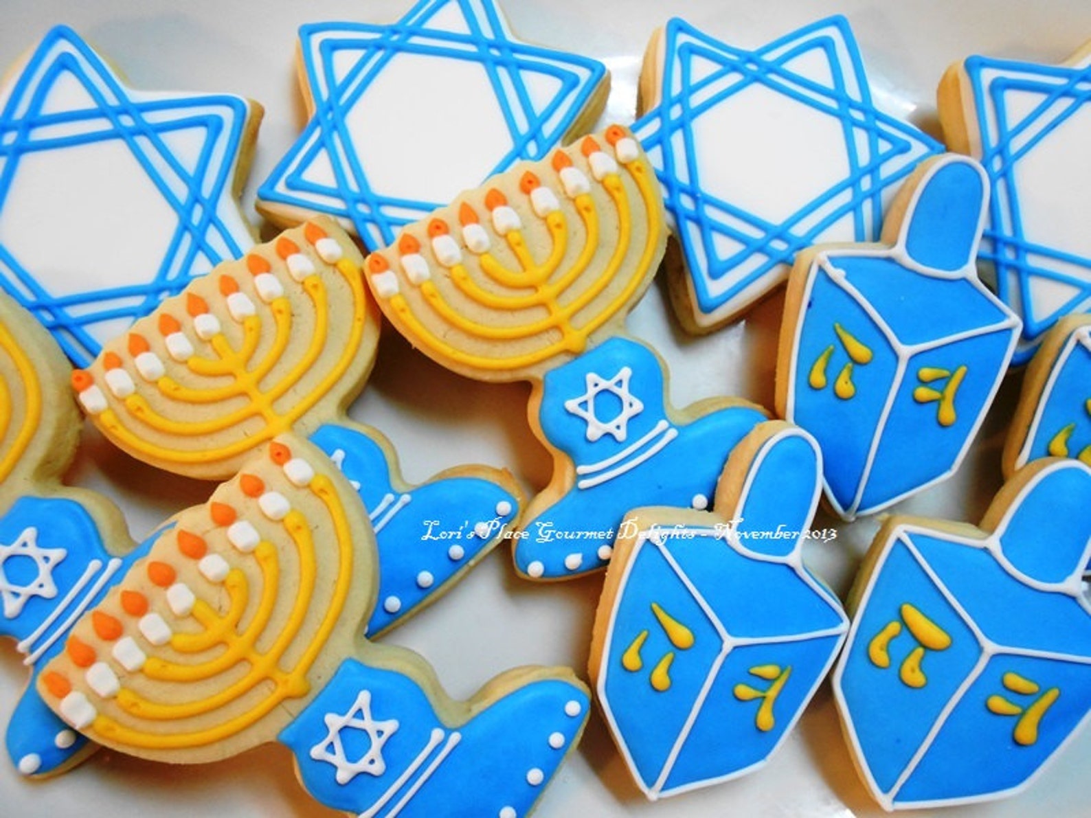 HANUKKAH COOKIE MIX Hanukkah Decorated Cookies Star of Etsy