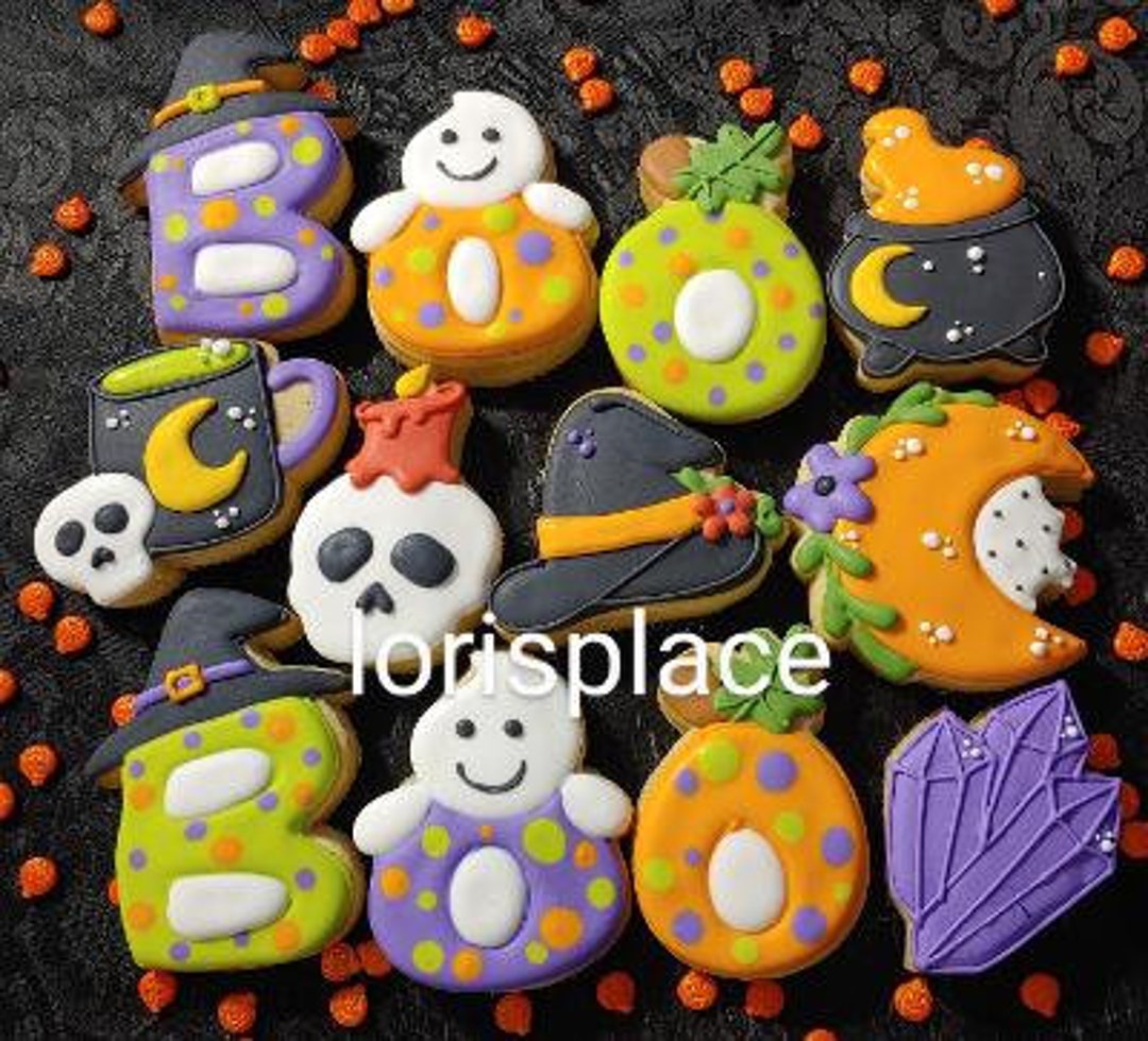 Halloween Cookie Mix Mystical Halloween Cookies 12 Cookies Etsy