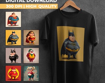 PNG - TIFF パック |大胆なDCコミックスのキャラクター