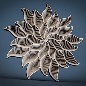 Laser Cut Mandala SVG, 3D Layered Wall Decor (Digital Download)