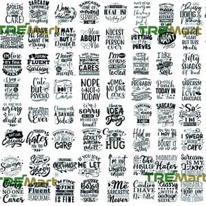 Sarcastic SVG Mega Bundle: 600+ Funny Quotes (Digital Download)