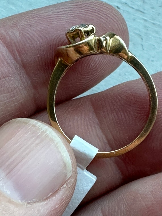 Vintage 14k solid gold ring - image 3