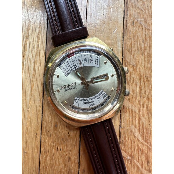 Vintage Wittnauer Perpetual Calendar Automatic Wristw… Gem