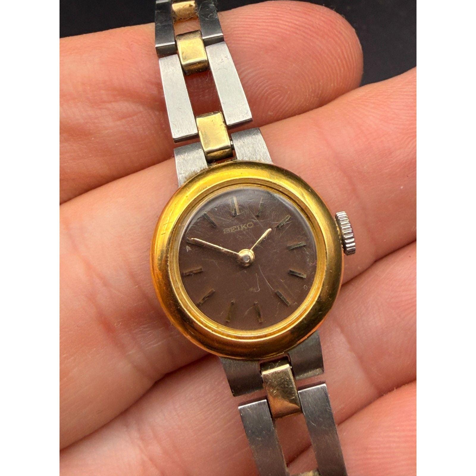 Vintage 1960s Ladies Two Tone Seiko Wrist Watch - Etsy Israel display picture 2