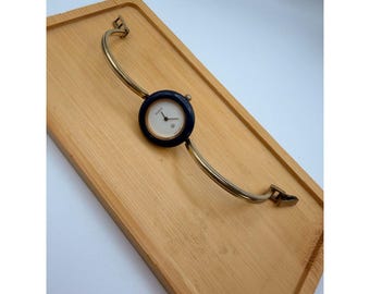 Zegarek Gucci Bangle - 1100L - Niebieski bezel - Działa