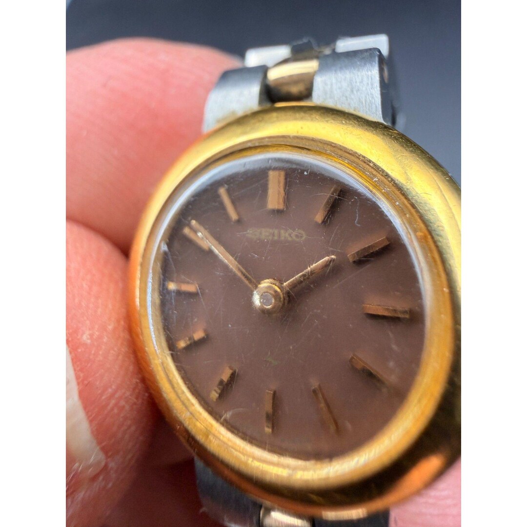 Vintage 1960s Ladies Two Tone Seiko Wrist Watch Vintage 1960s Ladies Two Tone Seiko Wrist Watch - Etsy Israel main image 2