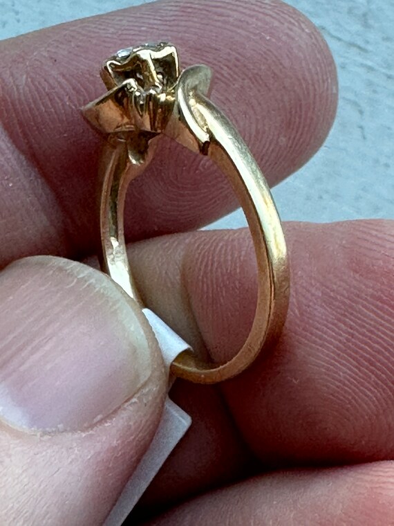 Vintage 14k solid gold ring - image 4