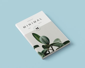 Minimal Magazine InDesign Template – Fashion, Art, Lifestyle Layout