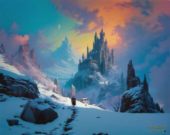 Montanhas Dark Fantasy - Download de Imagem