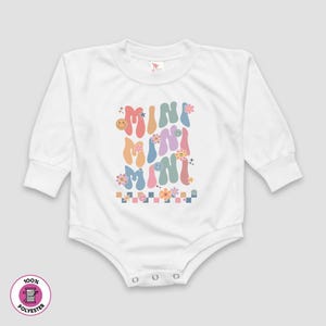Mommy & Me - Baby - Retro Mini - Sweatshirt Bubble - (100% Polyester T-Shirt Material)