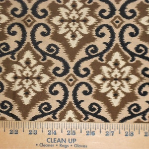 CLEARANCE Two Continuous Yards of BANISTER BROWN fabric, 72&quot; x 42&quot;, 100% Cotton