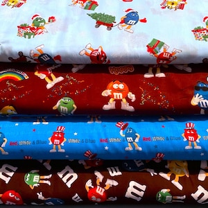 M&MS Fabrics  Sold INDIVIDUALLY not as a group, by the Half Yard