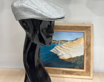 Handmade Italian Vintage Cap - Sicilian Coppola Hat in Wool - Flat Cap Made in Italy in Wool
