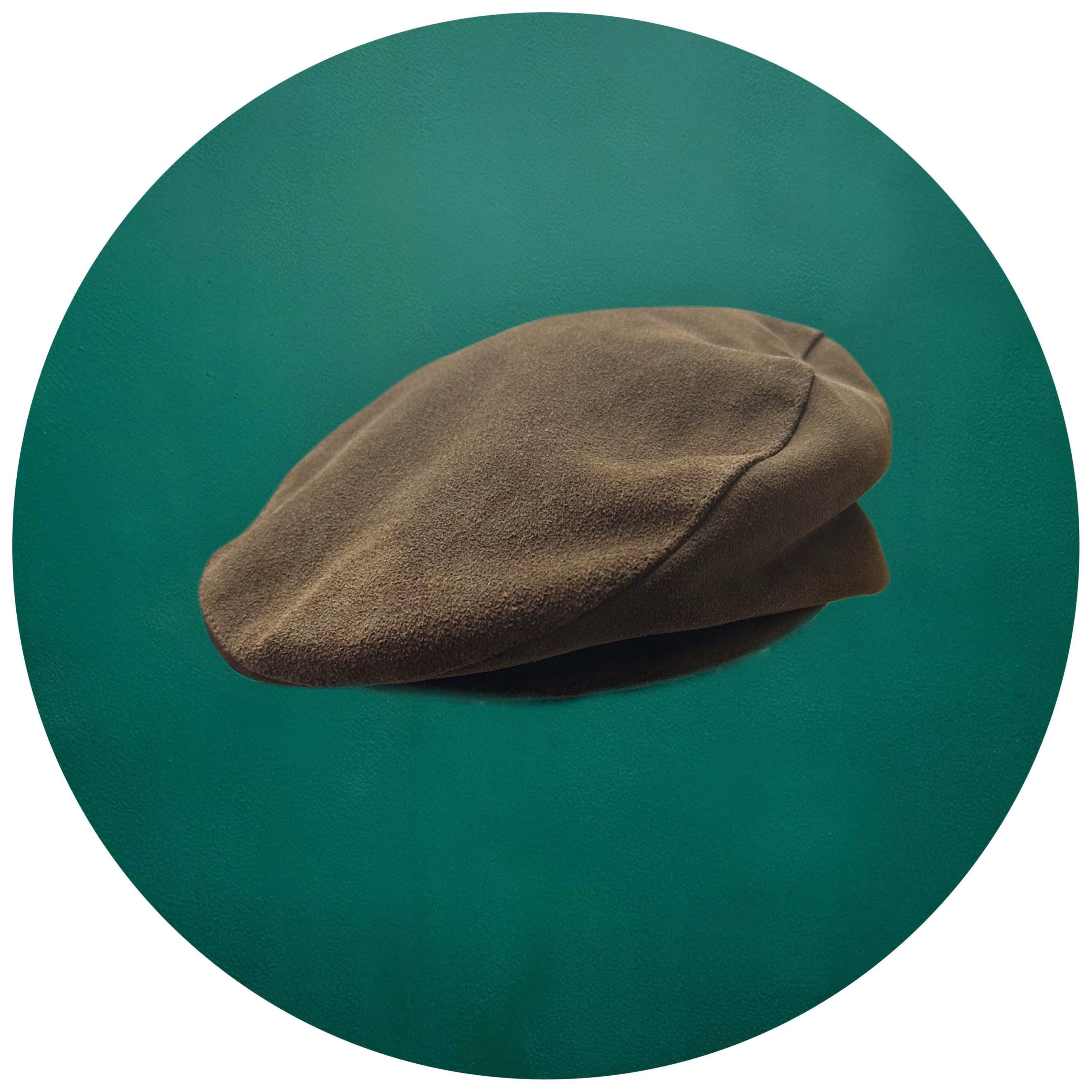 Brown Suede Leather Cap - Etsy display picture 3