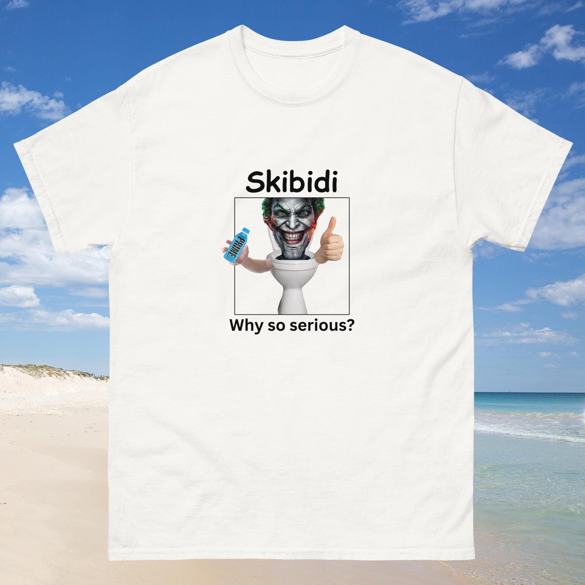 Maglietta Jonkler con scritta "Skibidi Toilet" / Maglietta meme / Merchandising divertente