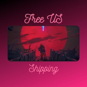 Netflix Arcane Vi and Cait Mousepad | Gaming Desk Mat
