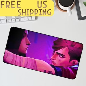 Arcane mousepad | Caitlyn and Vi desk mat | Fan merch